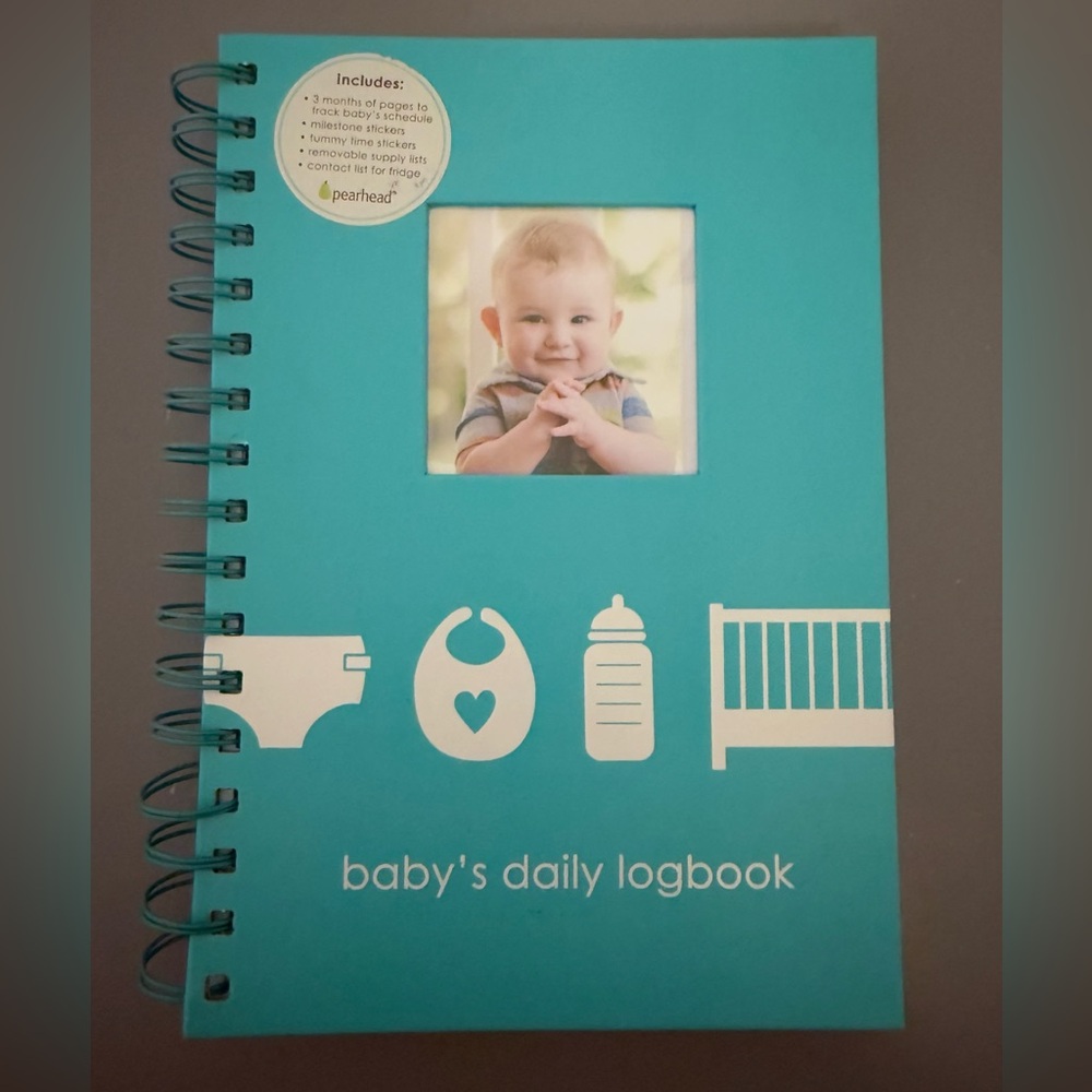 Pearhead Baby's Daily Logbook - Blue